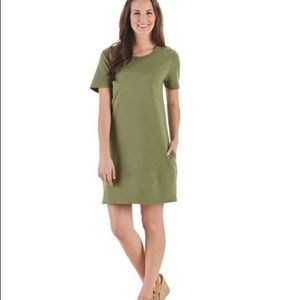 MUD PIE Olive Green Hannah Shirt Dress